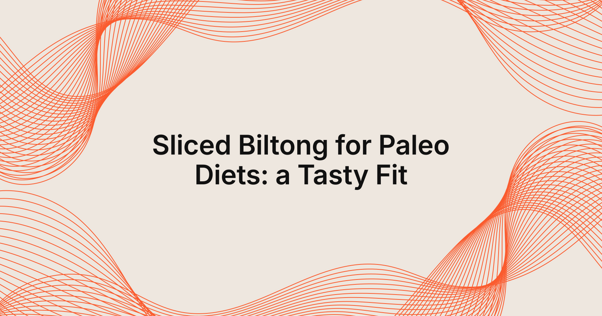 Sliced Biltong for Paleo Diets: a Tasty Fit