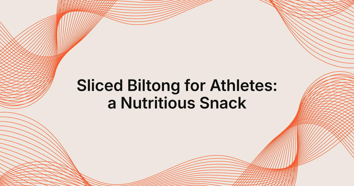 Sliced Biltong for Athletes: a Nutritious Snack