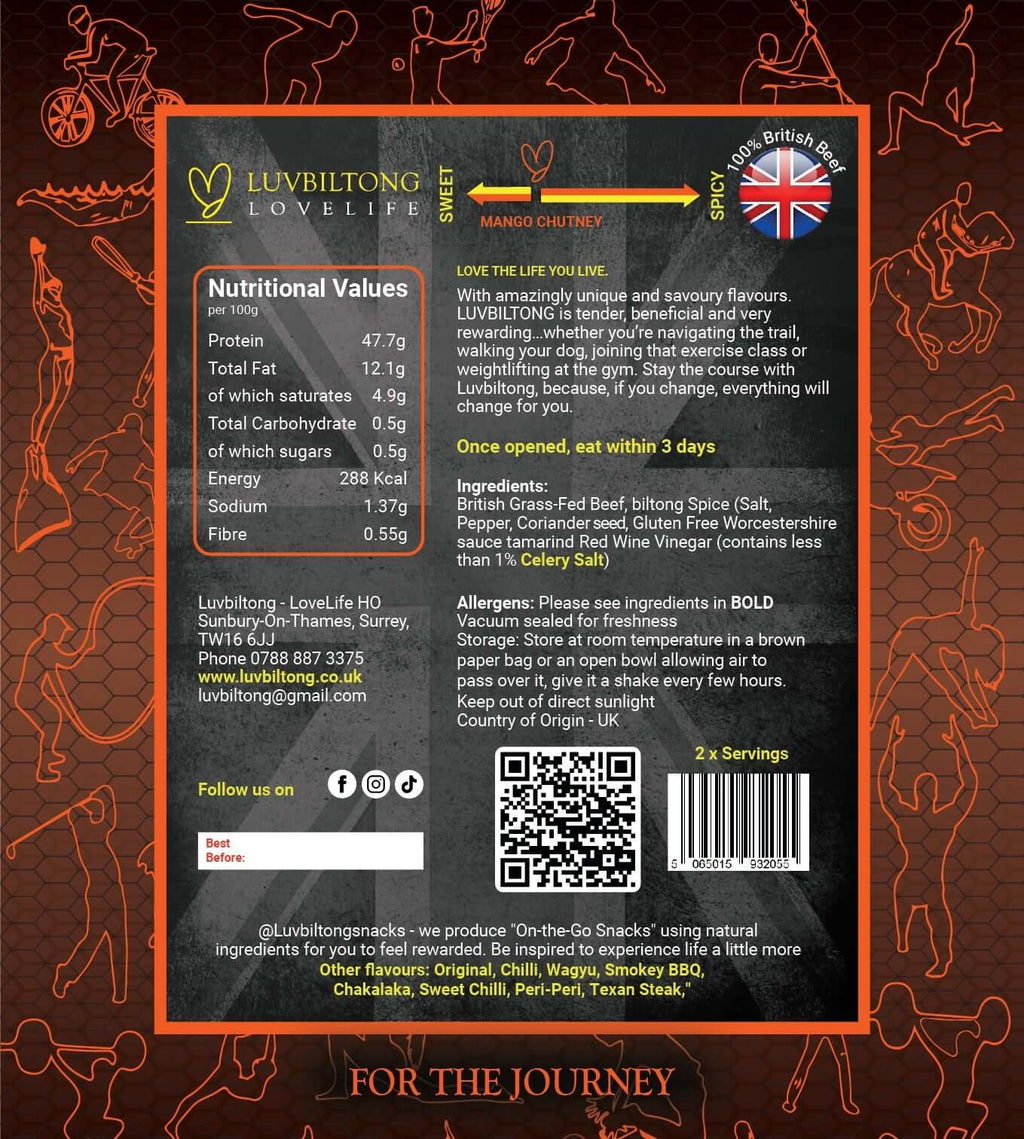 Mango Chutney - Sliced Biltong