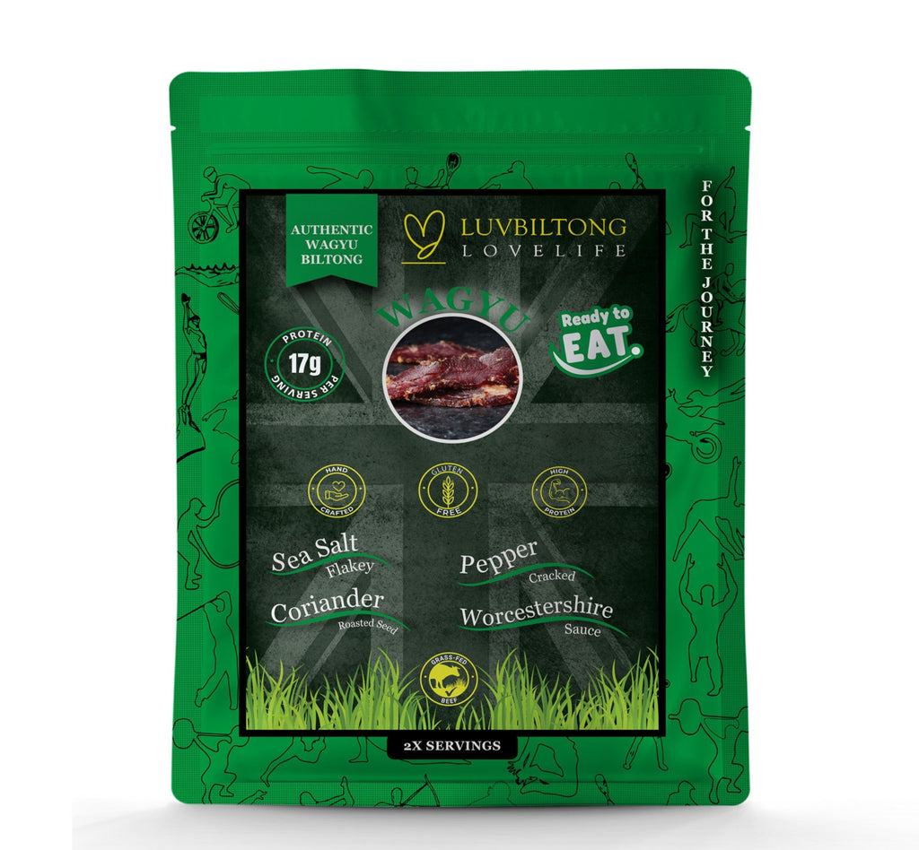 LuvBiltong Original/Traditional grass-fed Wagyu biltong snack made in UK